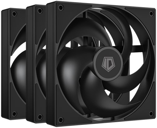 Кулер ID-COOLING AS-120 Black 3pcs (AS-120-K TRIO)