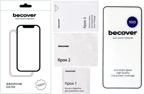 Фото: Захисне скло BeCover 10D for ZTE Blade V50 Design - Black (711798) № 8 | KTC