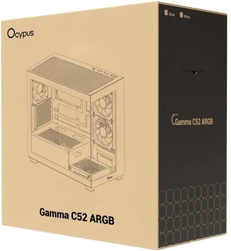Фото: Корпус Ocypus Gamma C52 ARGB Black with window (GAMMA-C52-BKD300XX-GL) № 23 | KTC