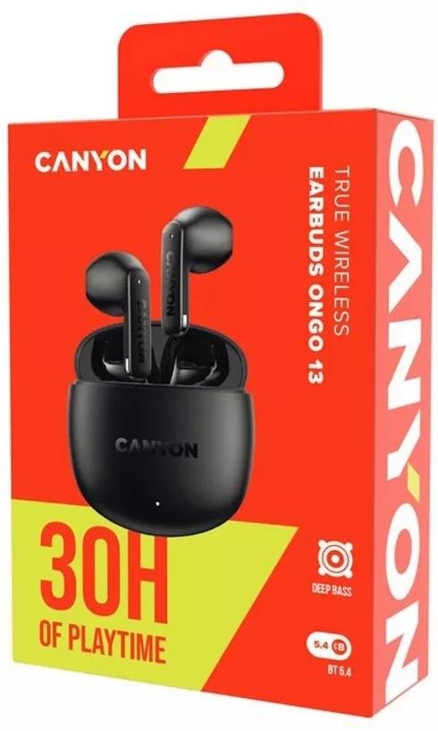 Навушники Canyon OnGo 13 Black (CNS-TWS13B)