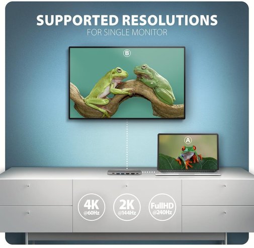 USB-хаб Axagon HMC-7HX2 Grey