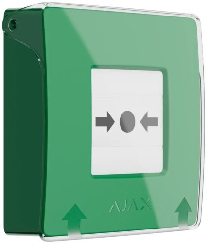 Тривожна кнопка Ajax ManualCallPoint Jeweller Green (44794)