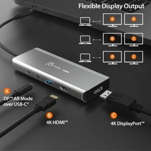 Фото: USB-хаб J5create JCD401-N Grey № 15 | KTC