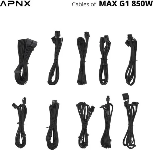 Фото: Блок живлення APNX 850W MAX G1 850 (APPG-MX85FEC.X1) № 12 | KTC