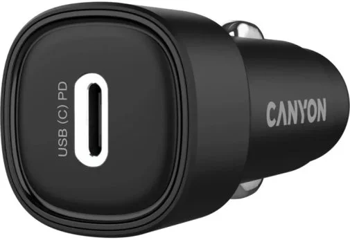Фото: Автомобільний зарядний пристрій Canyon OnDrive 30 30W Black (CNE-CCABR2C) № 11 | KTC