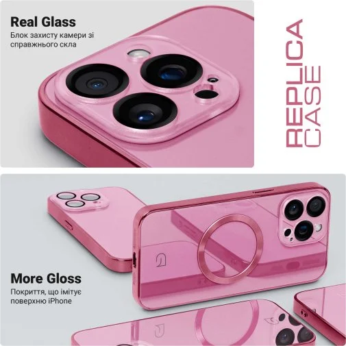 Фото: Чохол ArmorStandart for Apple iPhone 14 Pro - Replica MagSafe Pink (ARM76216) № 9 | KTC