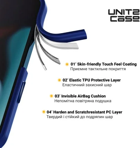 Фото: Чохол ArmorStandart for Apple iPhone 14 Pro - UNIT2 Blue (ARM69946) № 8 | KTC