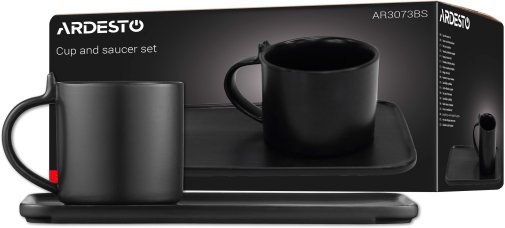 Чашка Ardesto 250ml Black (AR3073BS)