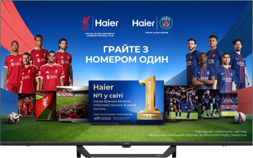 Телевізор QLED Haier H43S80FUX (Google TV, Wi-Fi, 3840x2160)