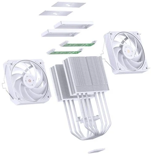 Фото: Кулер для процесора Jonsbo HX6280 White № 37 | KTC