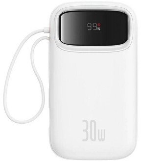 Батарея універсальна Baseus QPow2 20000mAh 30W White (P10055009213-00)