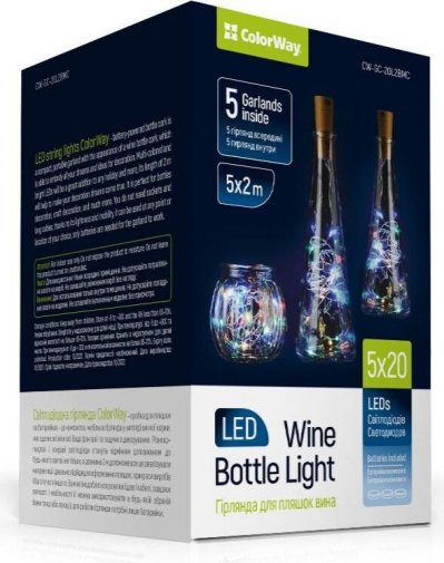 Гірлянда ColorWay LED 20/2m 5pcs (CW-GC-20L2BMC)