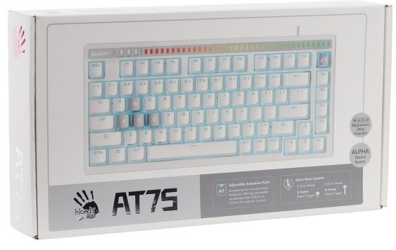 Клавіатура Bloody AT75 Alpha Optical Switch White (AT75 White)