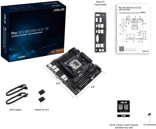 Материнська плата ASUS PRO WS B850M-ACE SE