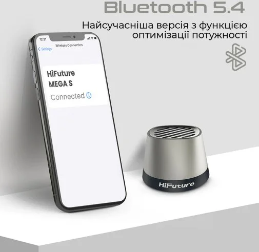 Фото: Портативна колонка HiFuture Mega-S Black (6972576182227) № 7 | KTC