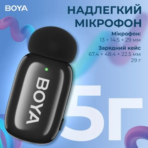 Фото: Радіосистема BOYA mini-12 Type-C/Lightning Black № 24 | KTC
