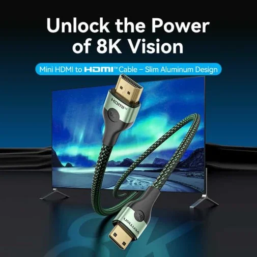 Фото: Кабель Vention v2.1 8K HDMI / Mini HDMI 2m Green (AGJGH) № 12 | KTC