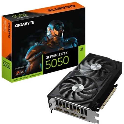 Відеокарта Gigabyte RTX 5050 WindForce OC V2 8G (GV-N5050WF2OCV2-8GD)