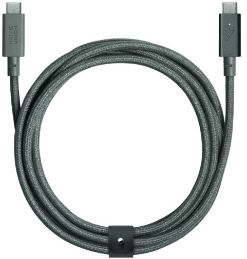 Кабель Native Union Belt Pro 240W Type-C / Type-C 2.4m Slate Green (BELT-PRO2-GRN-NP)