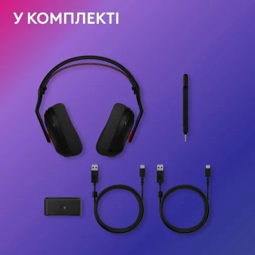Фото: Гарнітура Logitech G Astro A20 X Lightspeed WL/BT Black (939-002247) № 24 | KTC