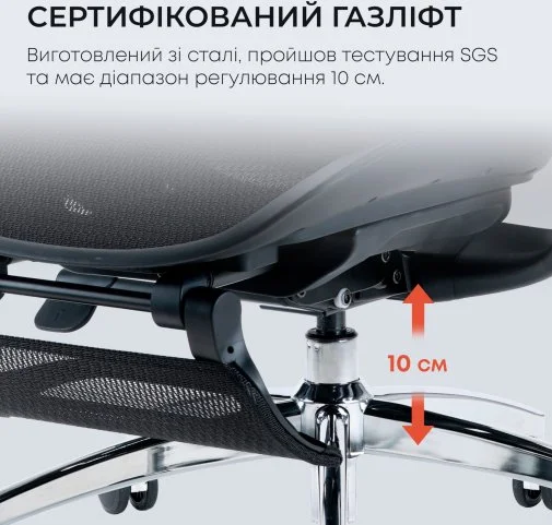 Фото: Крісло SIHOO Doro C300L with Footrest Black (DORO-C300L-A3-101-JT) № 36 | KTC