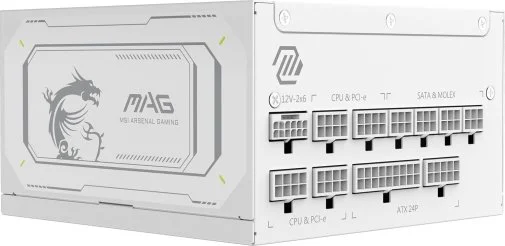 Фото: Блок живлення MSI 1000W MAG A1000GL PCIE5 White № 7 | KTC