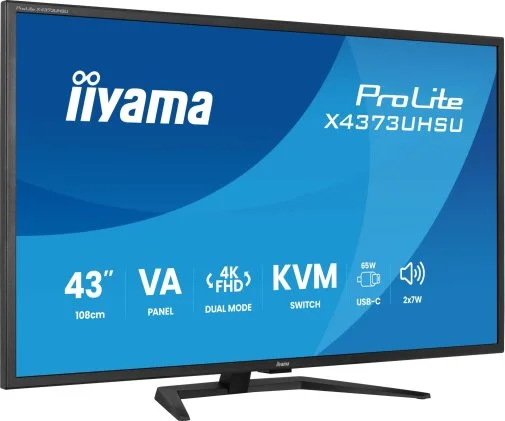 Фото: Монітор iiyama ProLite X4373UHSU-B2 Black - 42.5" VA / 3840×2160 / 60 Гц № 19 | KTC