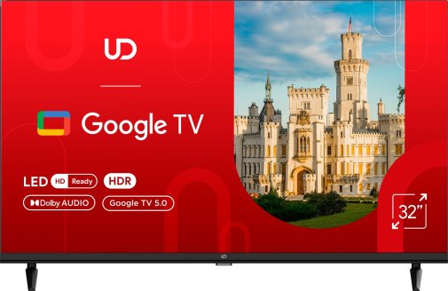 Телевізор LED UD 32GHC5210 (Google TV, Wi-Fi, 1366x768)