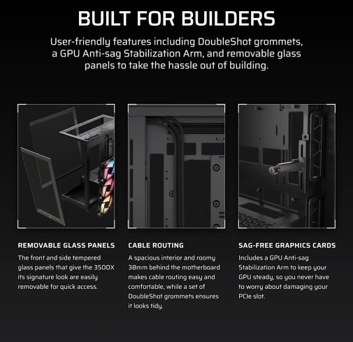 Корпус Corsair 3500X RSR ARGB Black with window (CC-9011322-WW)