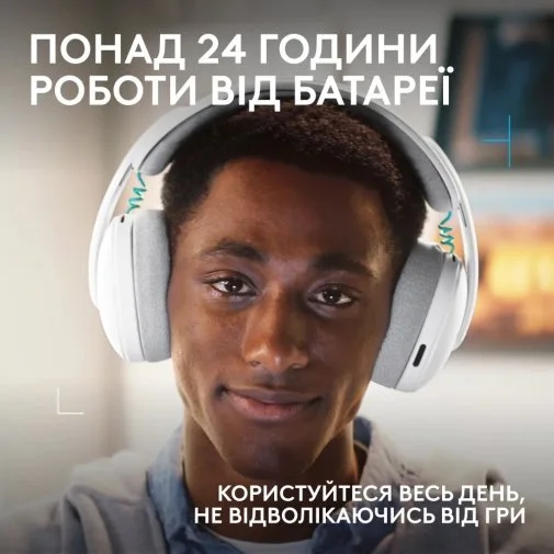 Фото: Навушники Logitech G325 Lightspeed White (981-001531) № 16 | KTC
