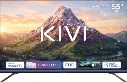 Телевізор LED Kivi 55U730QB (Android TV, Wi-Fi, 3840x2160)