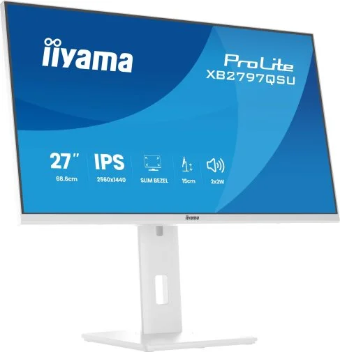 Фото: Монітор iiyama XB2797QSU-W1 White - 27" IPS / 2560×1440 / 75 Гц / Adaptive Sync / Pivot / HAS № 31 | KTC