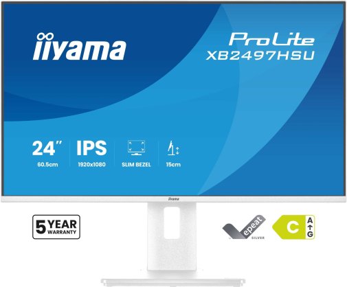 Монітор iiyama ProLite XB2497HSU-W1 White