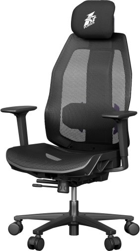 Крісло 1stPlayer Ergo Aero Black/Purple (ERGO-AR-BK)