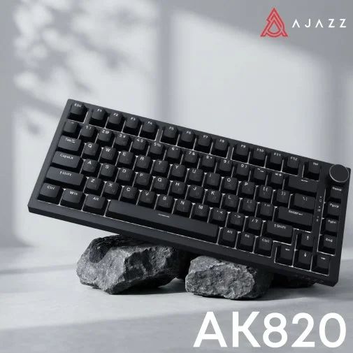 Фото: Клавіатура Ajazz AK820 Red Switch ENG/UKR USB Black (AK820-R-B) № 23 | KTC