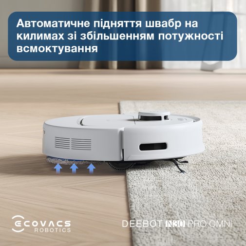 Робот-пилосос ECOVACS DEEBOT N30 PRO OMNI (YDLX11-1 WHITE)