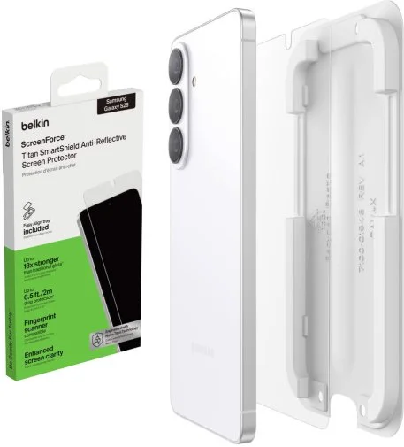 Фото: Захисне скло Belkin for Samsung Galaxy S26 - Titan SmartShield 1 Pack (OVB072HQ) № 16 | KTC