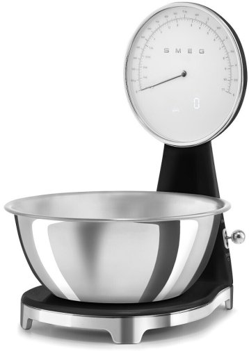 Ваги кухонні Smeg Style Aesthetic Glossy Black (KSF01BLWW)