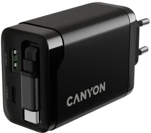 Фото: Зарядний пристрій Canyon OnCharge 65RC GaN 65W Black (CNS-CURC65ACB) № 11 | KTC
