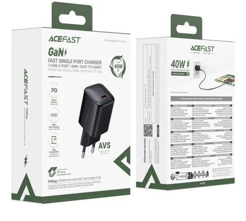 Фото: Зарядний пристрій Acefast A136 PD GAN 40W Black (6974316286233) № 20 | KTC