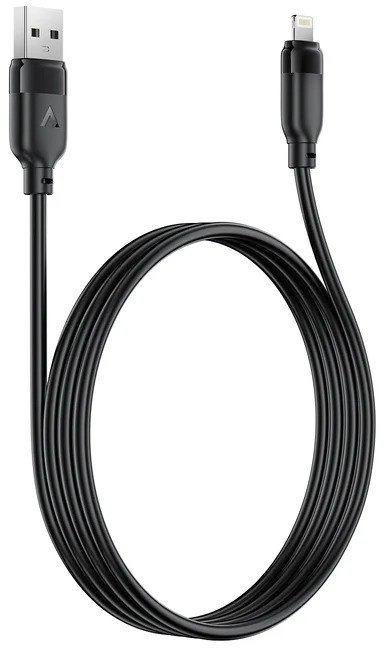 Кабель Acefast C16-02 12W AM / Lightning 1.2m Black (6974316286202)