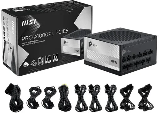 Фото: Блок живлення MSI 1000W Pro A1000PL PCIE5 (PRO A1000PL PCIE5) № 10 | KTC
