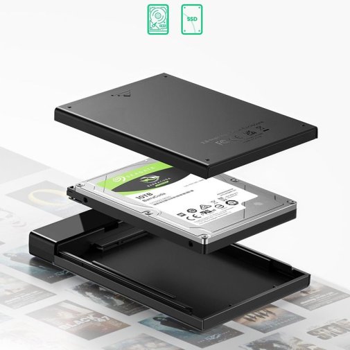 Кишеня зовнішня UGREEN US221 Black (50743)
