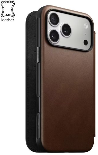 Чохол Nomad for Apple iPhone 17 Pro - Modern Leather Folio Brown (NM014186858)