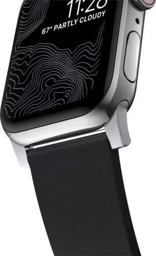 Ремінець Nomad for Apple Watch 46mm/49mm - Active Pro Silver Hardware Black (NM1A41SNW0)