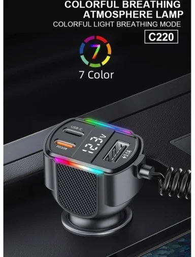 Фото: Автомобільний зарядний пристрій WUW C220 Black (6972573337408) № 17 | KTC