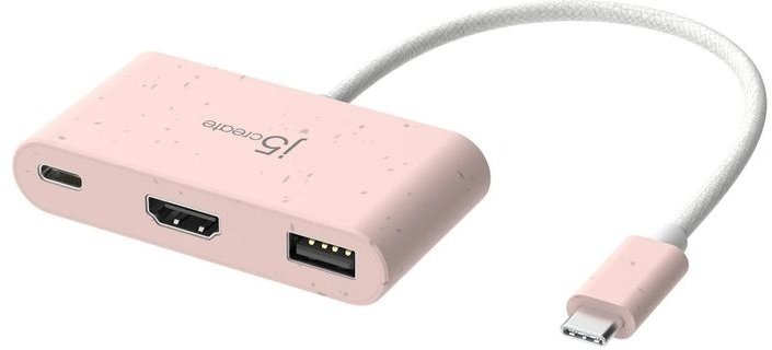 USB-хаб J5create 3in1 JCA379ER-N Earth Rose