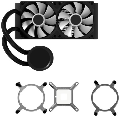 Система рідинного охолодження AeroCool Abyss L240R Digi Black (ACLA-AD24117.11)