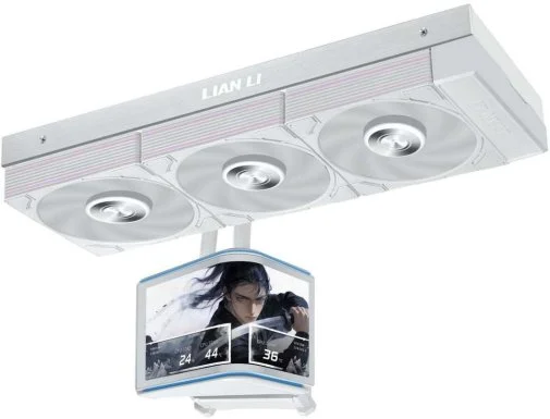Фото: Система рідинного охолодження Lian-Li Hydroshift II OLED Curved 360 P28 White (G89.GHS2OLDC36PW.00) № 5 | KTC