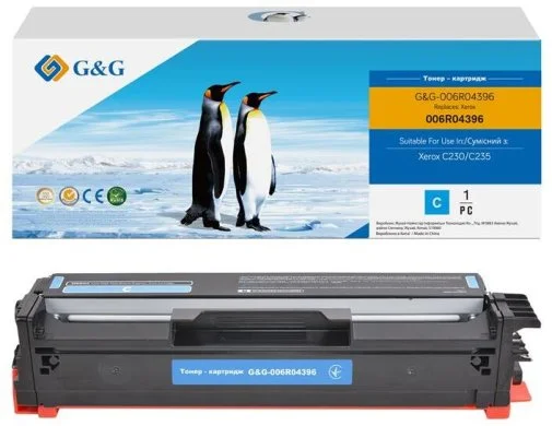 Фото: Сумісний картридж G&G for Xerox C230/C235 Cyan 2.5k (G&G-006R04396) № 2 | KTC